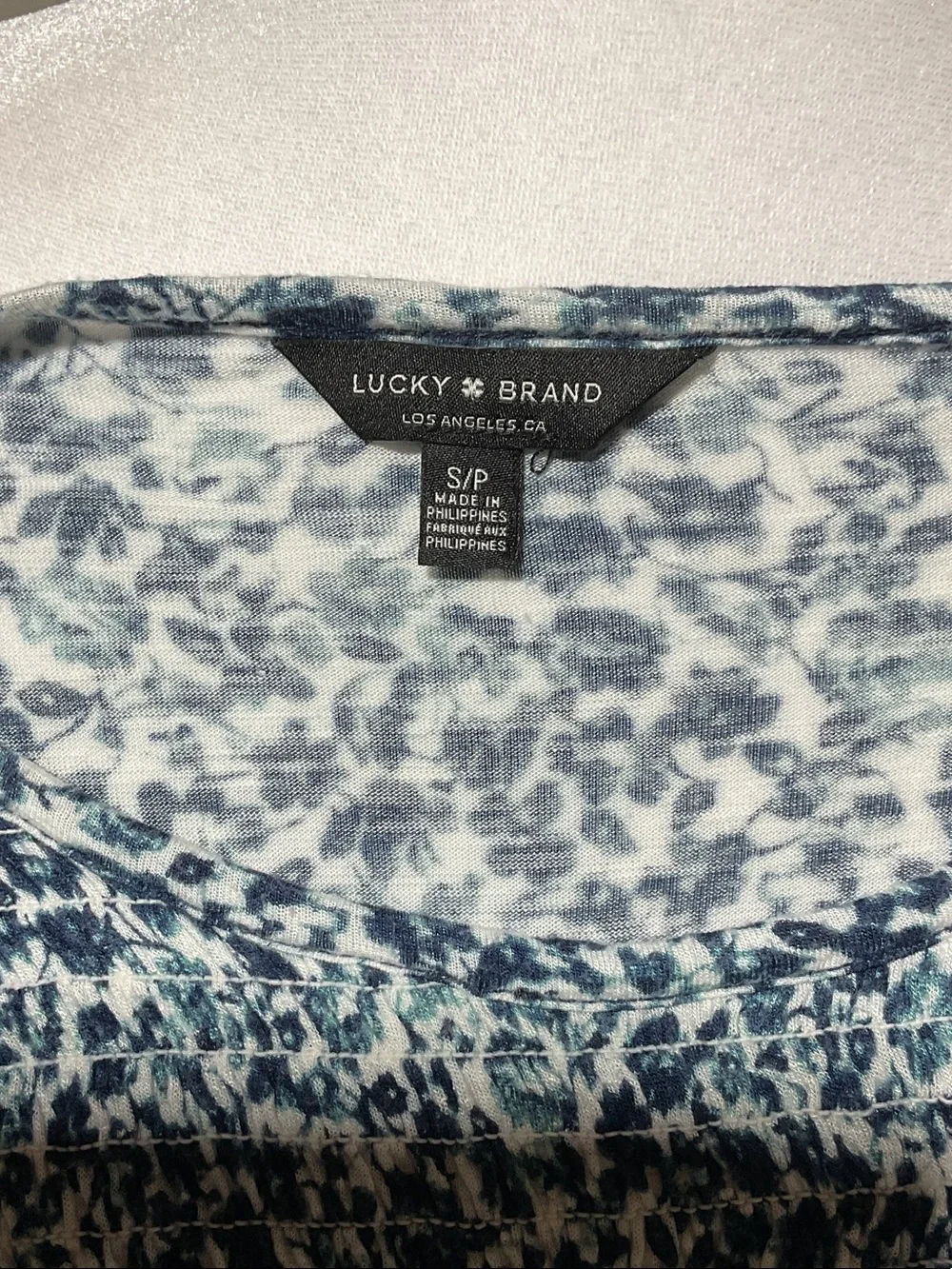 Lucky Brand Flutter Sleeve Blouse